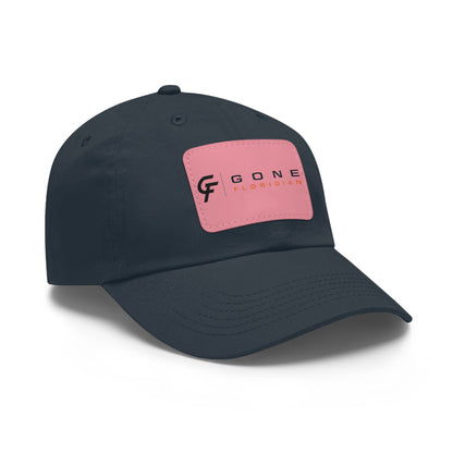 Leather Patch Dad Hat — Gone Floridian Logo