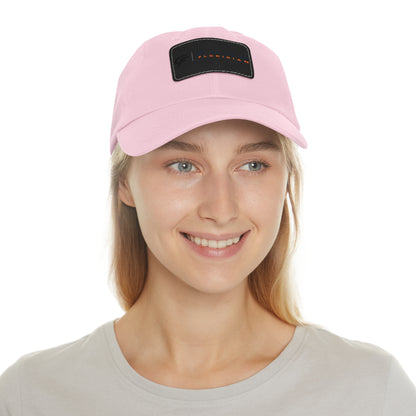 Leather Patch Dad Hat — Gone Floridian Logo