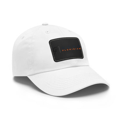 Leather Patch Dad Hat — Gone Floridian Logo