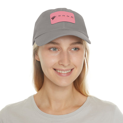 Leather Patch Dad Hat — Gone Floridian Logo