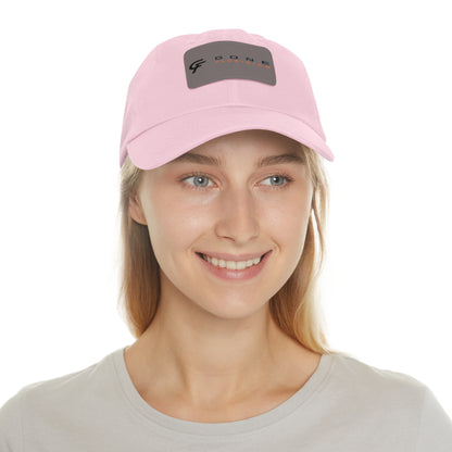 Leather Patch Dad Hat — Gone Floridian Logo