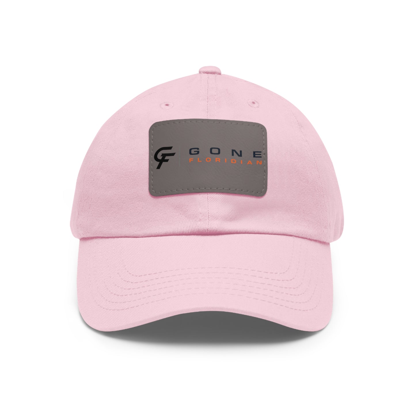 Leather Patch Dad Hat — Gone Floridian Logo