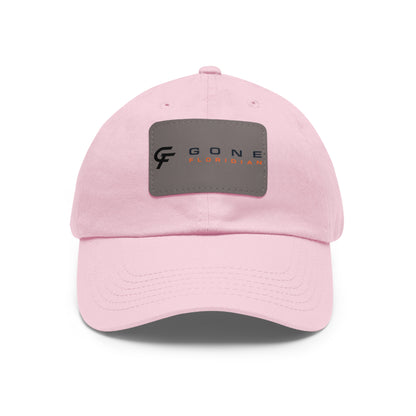 Leather Patch Dad Hat — Gone Floridian Logo