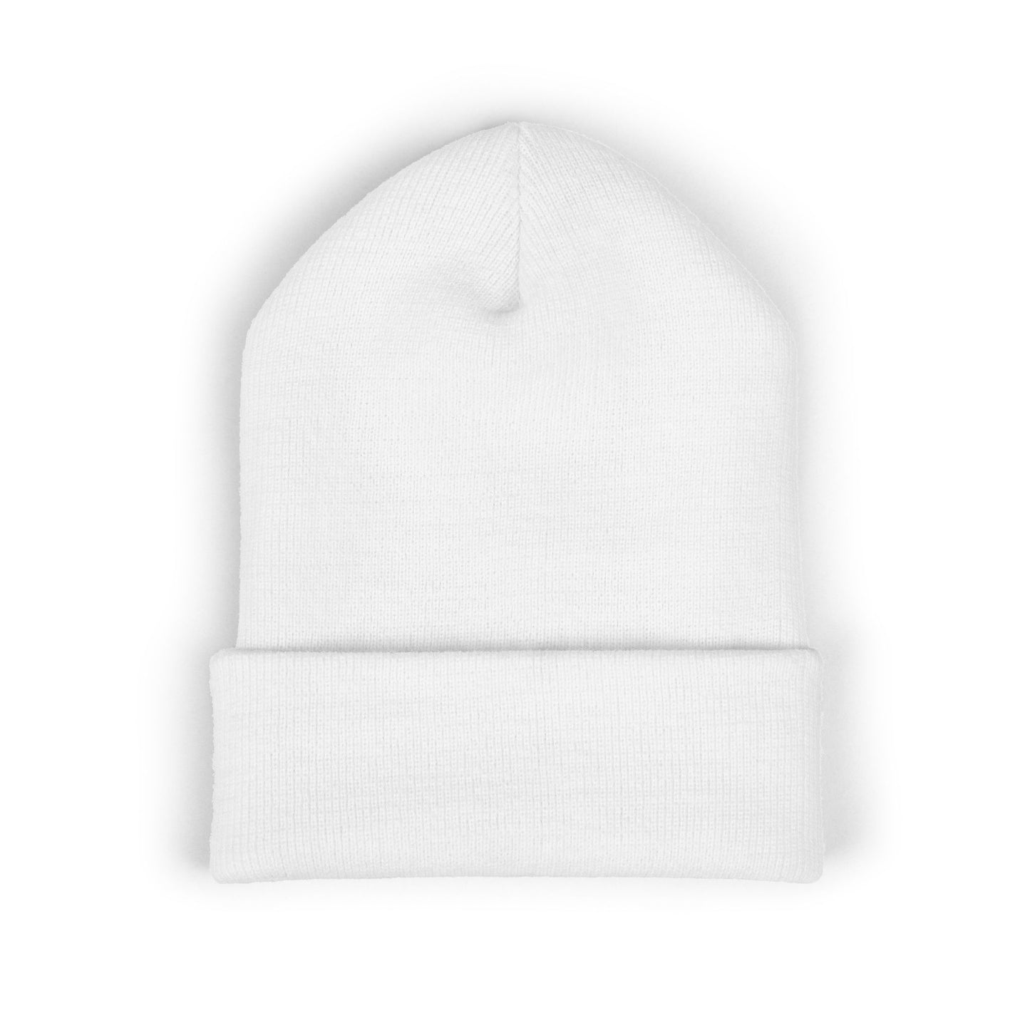 Embroidered Cuffed Beanie — Minimal CF Logo Knit Hat
