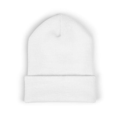 Embroidered Cuffed Beanie — Minimal CF Logo Knit Hat
