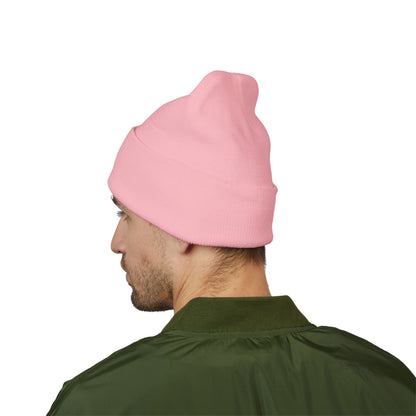 Embroidered Cuffed Beanie — Minimal CF Logo Knit Hat