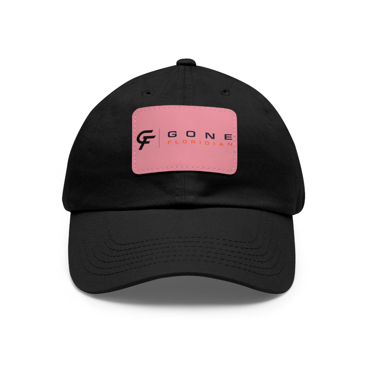 Leather Patch Dad Hat — Gone Floridian Logo