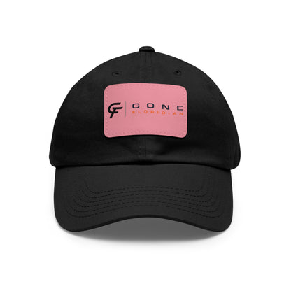 Leather Patch Dad Hat — Gone Floridian Logo