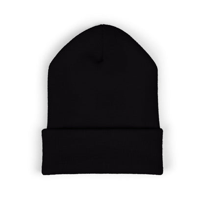 Embroidered Cuffed Beanie — Minimal CF Logo Knit Hat