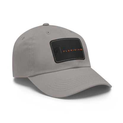 Leather Patch Dad Hat — Gone Floridian Logo