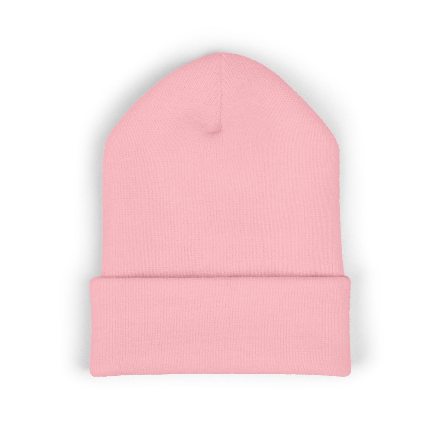 Embroidered Cuffed Beanie — Minimal CF Logo Knit Hat