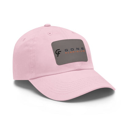 Leather Patch Dad Hat — Gone Floridian Logo