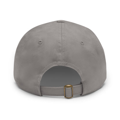 Leather Patch Dad Hat — Gone Floridian Logo