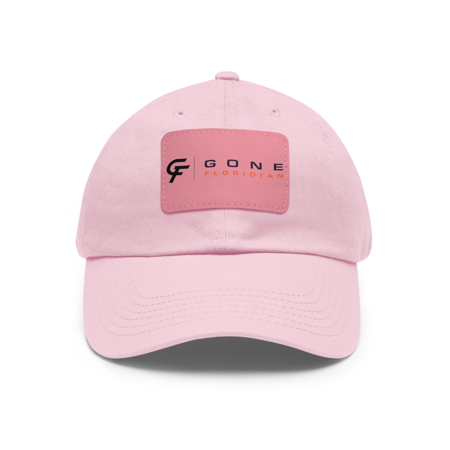Leather Patch Dad Hat — Gone Floridian Logo