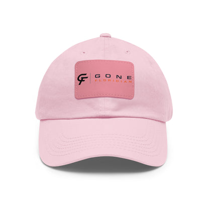 Leather Patch Dad Hat — Gone Floridian Logo