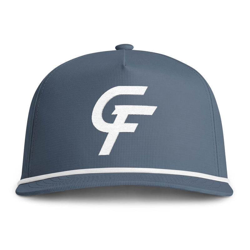 Sunwashed Rope Cap - CF Monogram Trucker Hat