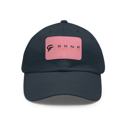 Leather Patch Dad Hat — Gone Floridian Logo
