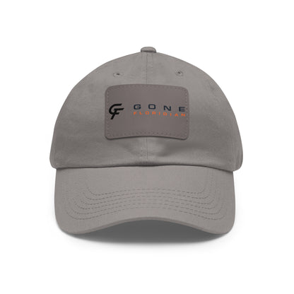 Leather Patch Dad Hat — Gone Floridian Logo