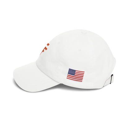 Flag Dad Cap — White