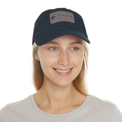 Leather Patch Dad Hat — Gone Floridian Logo
