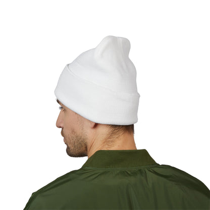 Embroidered Cuffed Beanie — Minimal CF Logo Knit Hat