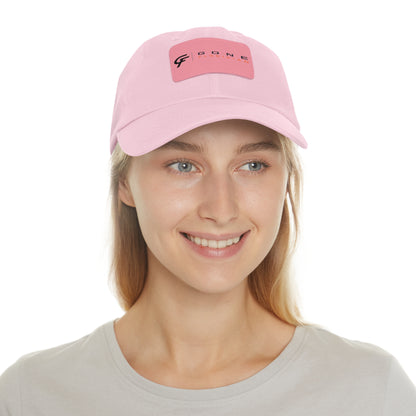 Leather Patch Dad Hat — Gone Floridian Logo