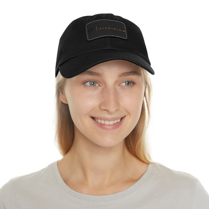 Leather Patch Dad Hat — Gone Floridian Logo