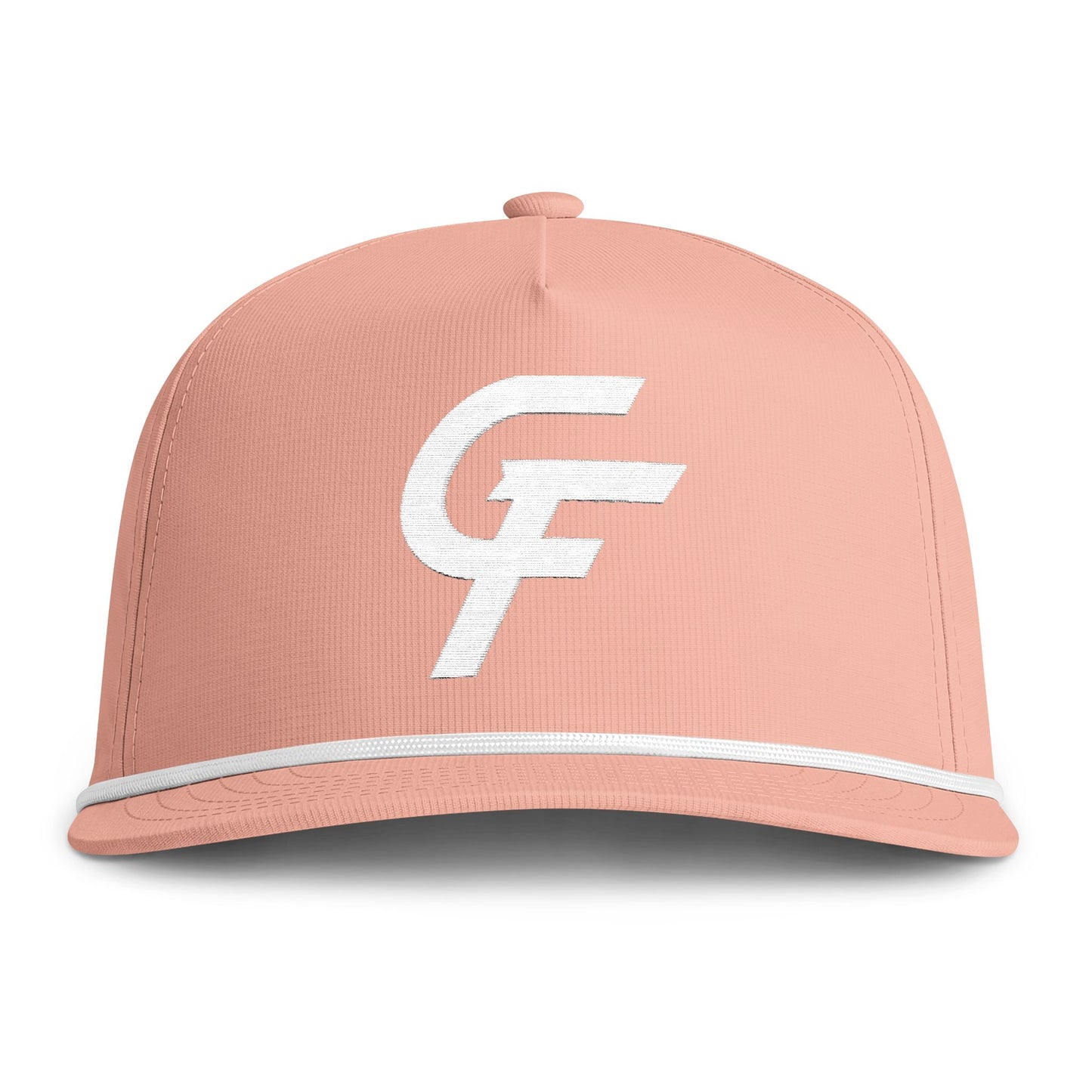 Sunwashed Rope Cap - CF Monogram Trucker Hat