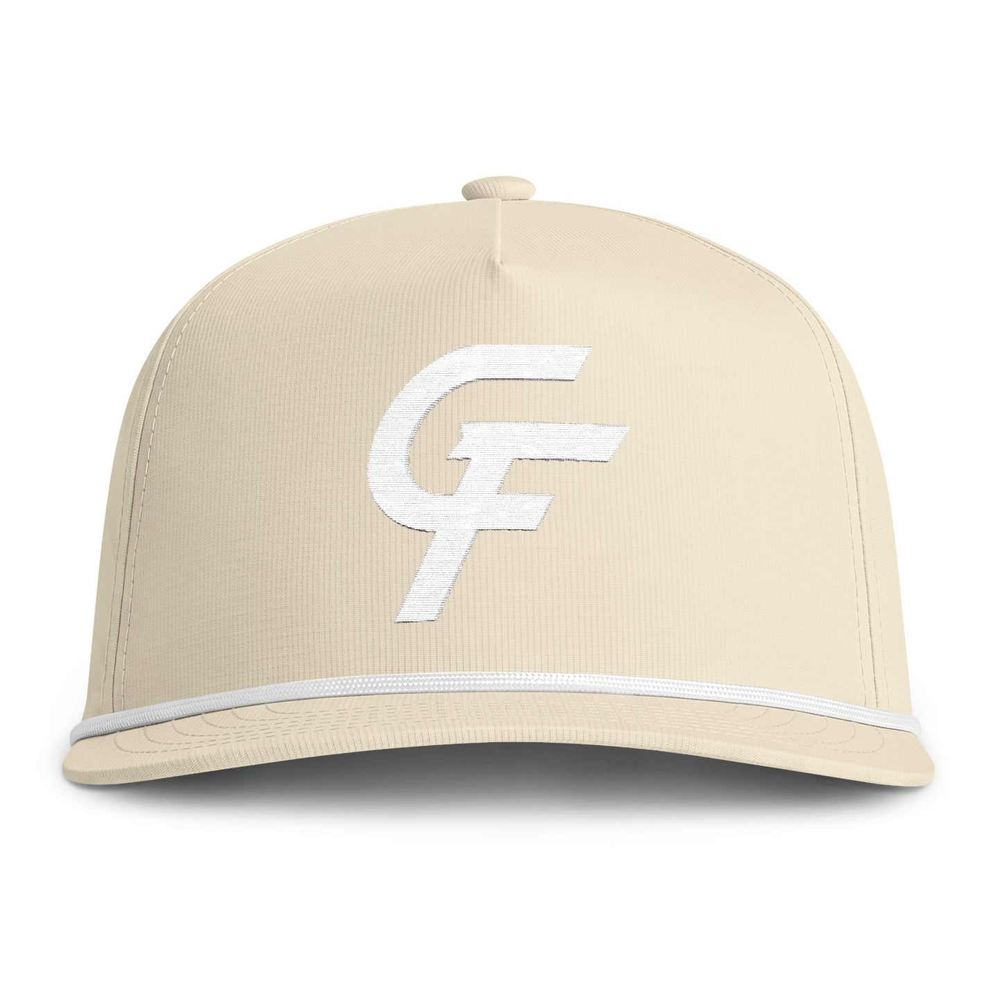 Sunwashed Rope Cap - CF Monogram Trucker Hat