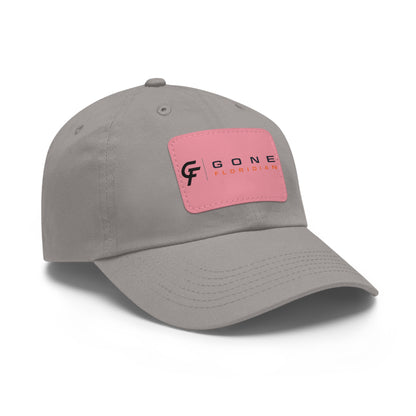 Leather Patch Dad Hat — Gone Floridian Logo