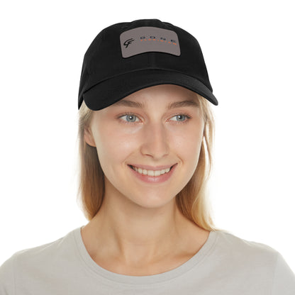 Leather Patch Dad Hat — Gone Floridian Logo