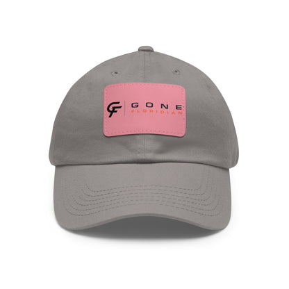 Leather Patch Dad Hat — Gone Floridian Logo
