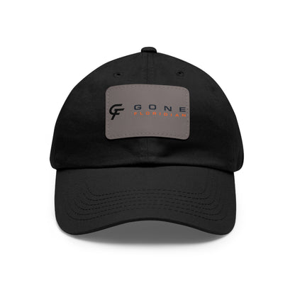 Leather Patch Dad Hat — Gone Floridian Logo
