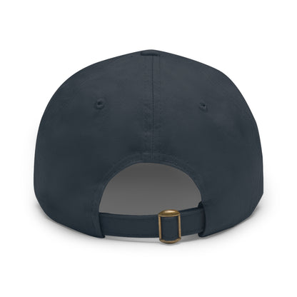Leather Patch Dad Hat — Gone Floridian Logo