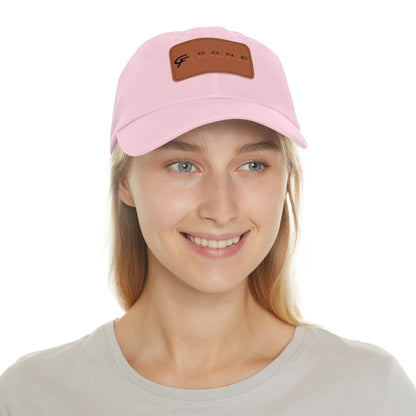 Leather Patch Dad Hat — Gone Floridian Logo