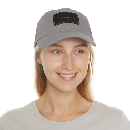 Leather Patch Dad Hat — Gone Floridian Logo
