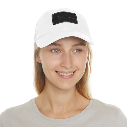 Leather Patch Dad Hat — Gone Floridian Logo