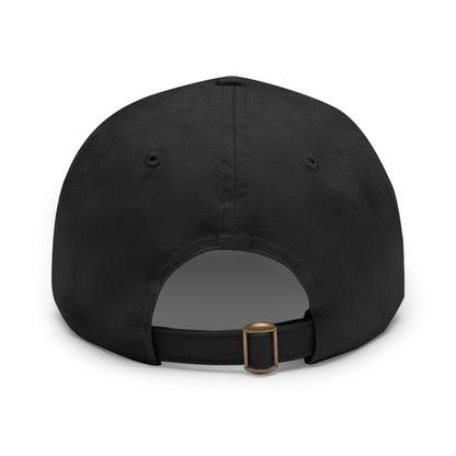 Leather Patch Dad Hat — Gone Floridian Logo
