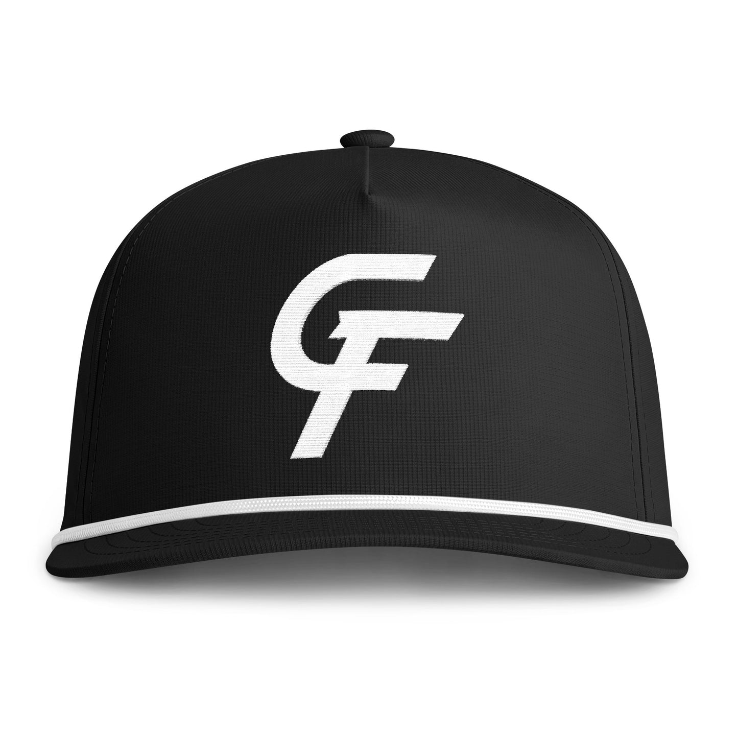 Sunwashed Rope Cap - CF Monogram Trucker Hat