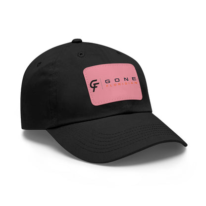 Leather Patch Dad Hat — Gone Floridian Logo