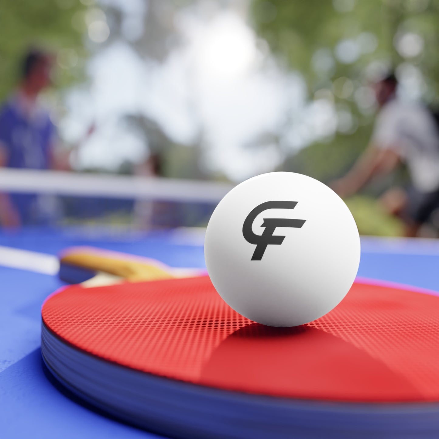 Ping Pong Balls (6 Pack) — White Table Tennis Balls with CF Logo — Practice & Recreation