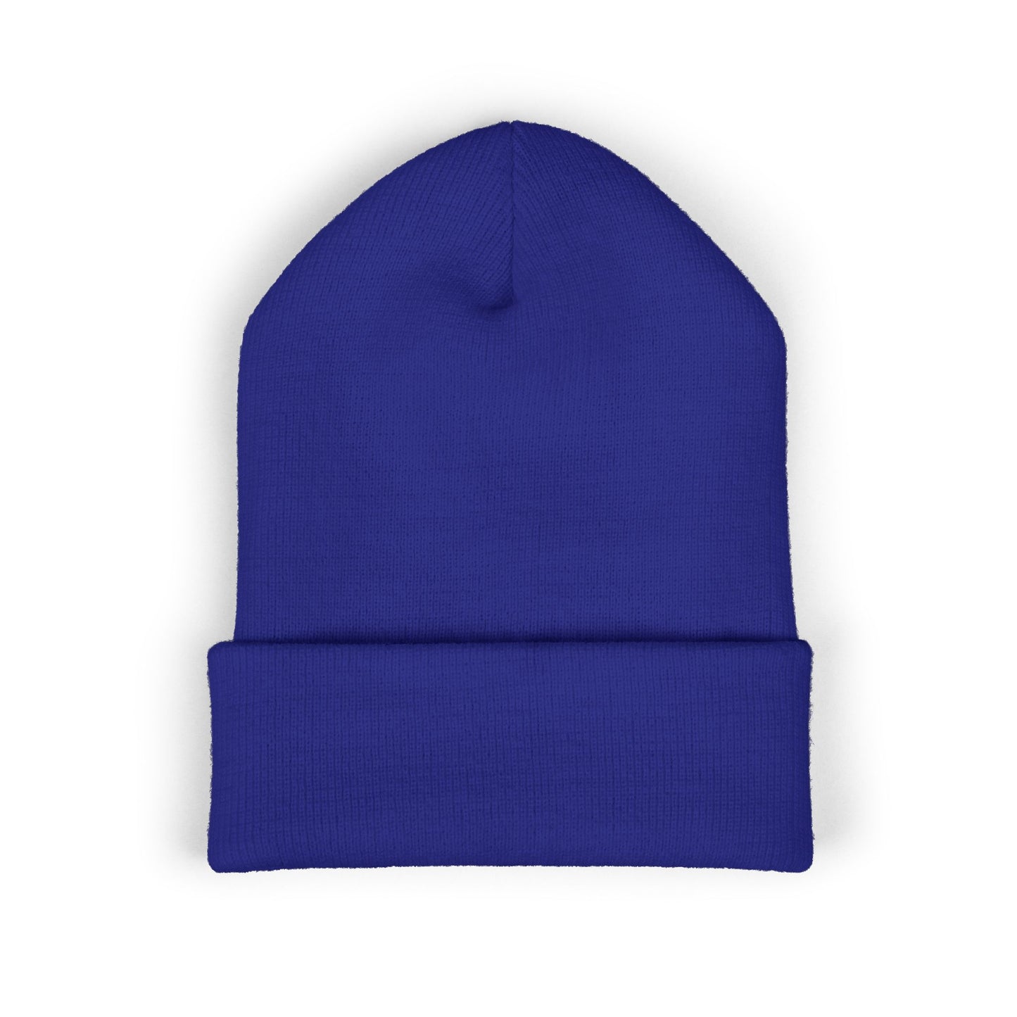 Embroidered Cuffed Beanie — Minimal CF Logo Knit Hat
