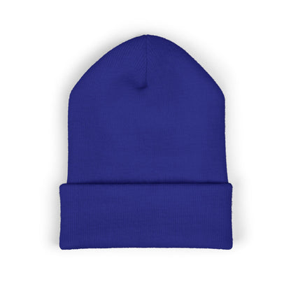 Embroidered Cuffed Beanie — Minimal CF Logo Knit Hat