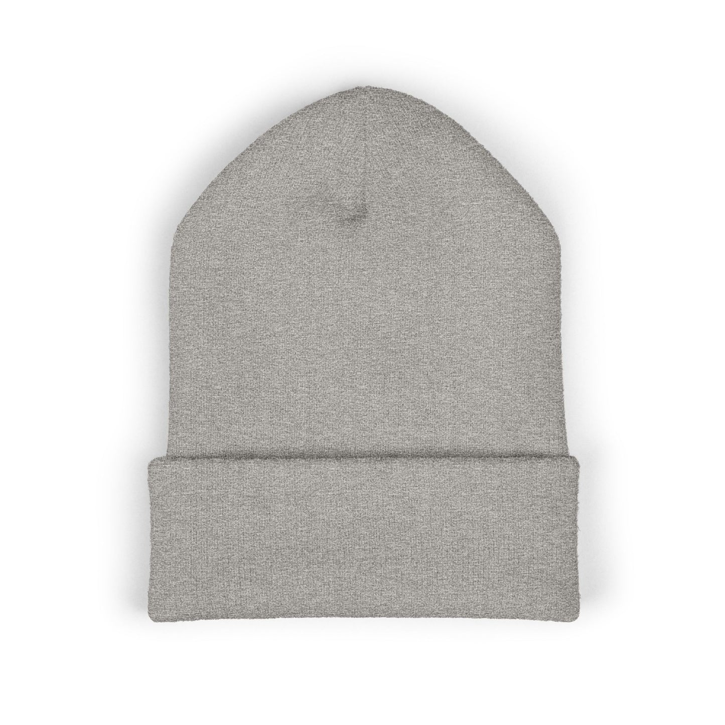 Embroidered Cuffed Beanie — Minimal CF Logo Knit Hat
