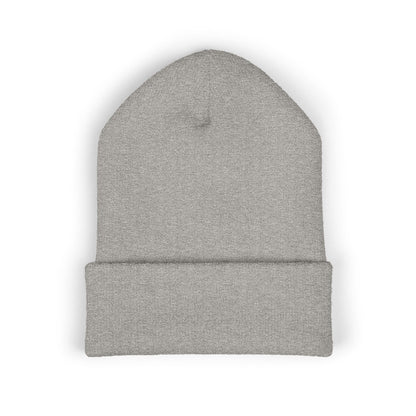 Embroidered Cuffed Beanie — Minimal CF Logo Knit Hat