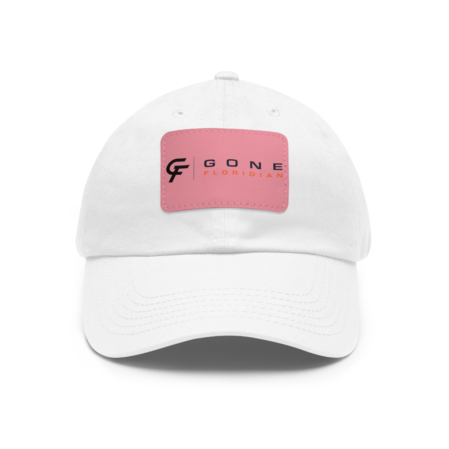 Leather Patch Dad Hat — Gone Floridian Logo