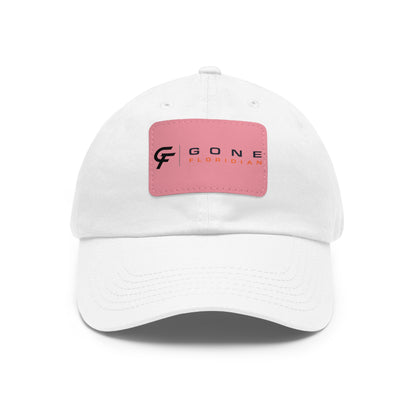 Leather Patch Dad Hat — Gone Floridian Logo