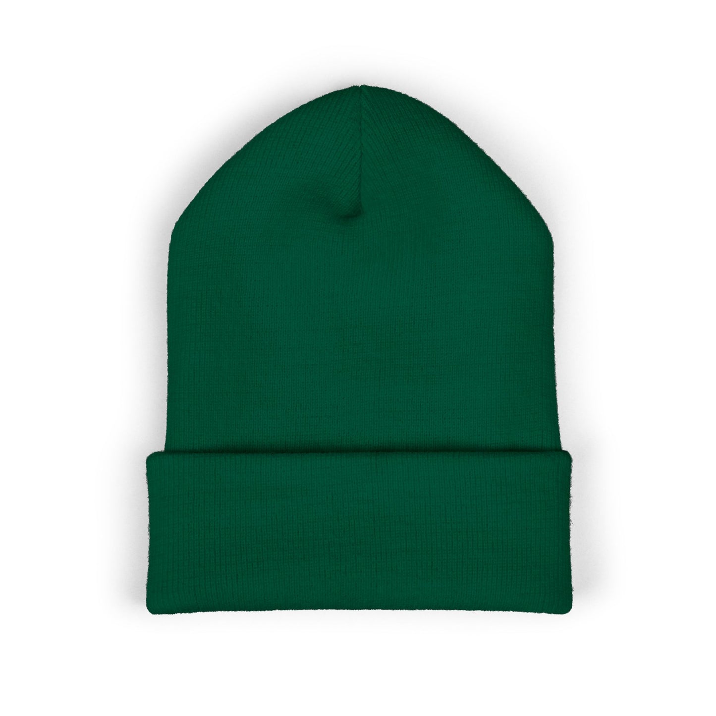 Embroidered Cuffed Beanie — Minimal CF Logo Knit Hat