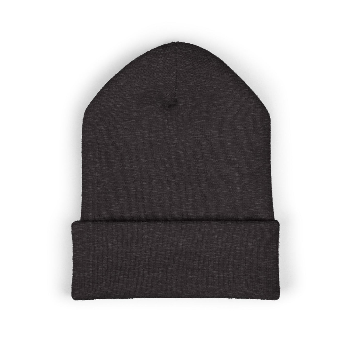 Embroidered Cuffed Beanie — Minimal CF Logo Knit Hat